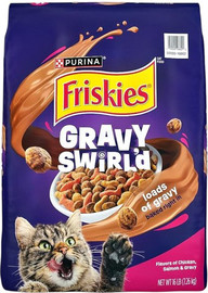 Friskies פריסקיס מעדני החתול גרייבי סווירלז | קראנץ' סלמון ועוף |  7.2 ק"ג