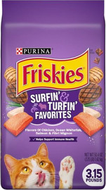Friskies פריסקיז מעדני החתול Surfin &amp Turfin לחתולים - 10 ק"ג