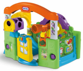 little tikes מרכז פעילות מודולארי מנגן לקטנטנים