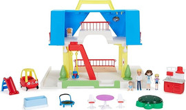 little tikes בית בובות גדול פתוח עם אורות וצלילים ו 12 דמויות ואביזרי משחק