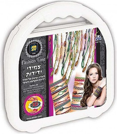 AM AV יצירה לילדים: צמידי ידידות ומקלעות לשיער במארז מזוודה