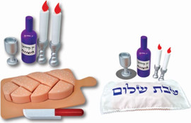 דיאמנט סט משחק אמא ואבא של שבת עשוי עץ חברת דיאמנט