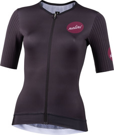 Nalini חולצה לרכיבת אופניים לנשים LADY FLUID JERSEY שחור אריג מתקדם ביותר 3D אלסטי טכני בשילוב אזורי רשת לאוורור ונידוף מוגבר