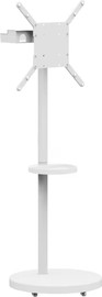 Lumi מעמד נייד לטלוויזיה עם גלגלים נסתרים עד 65″ Audio Line AL-65- לבן Lumi