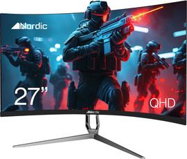 Nordic מסך מחשב גיימינג קעור 27" 2K Nordic נורדיק ZT270CQHD