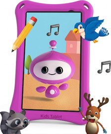 FunPad טאבלט ילדים FUNTAB 8 64G עם מגן קשיח בעיצוב מיוחד ורוד