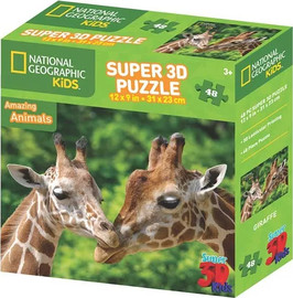 אלפיט טויס פאזל 3D - גירפה - 48 חלקים - Prime 3D