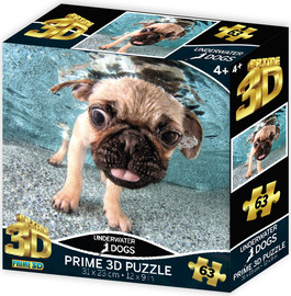 Prime 3D פאזל תלת מימד כלב איגי רקס 100 חלקים מבית Prime 3D