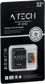 ATech כרטיס זיכרון MicroSD בנפח 32GB – דגם AT-SD32 מבית ATech