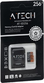 ATech כרטיס זיכרון MicroSD בנפח 256GB – דגם AT-SD256 מבית ATech