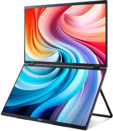 Acer מסך נייד כפול Acer PD193QTE 18.5 FHD IPS 100Hz מגע