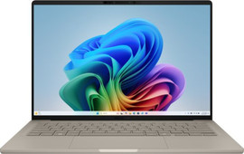 ASUS מחשב נייד Asus Zenbook A14 14" OLED  16GB 1TB Win11 Pro צבע בז' - כולל נרתיק