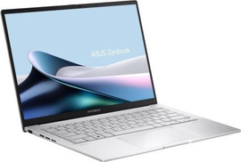 ASUS מחשב נייד עם מסך מגע Asus Zenbook 14 14" 3K OLED Core Ultra 5 225H 16GB 1TB Windows 11 Pro כסוף