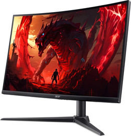 Acer מסך מחשב גיימינג קעור Acer Nitro 27" FHD VA 240Hz רמקולים מובנים שחור