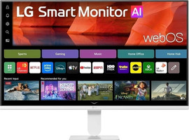 LG מסך מחשב חכם ''LG FHD IPS 120Hz 27" - צבע לבן