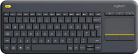 LOGITECH מקלדת אלחוטית Logitech Touch K400 Plus - צבע שחור