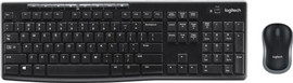 LOGITECH סט מקלדת ועכבר אלחוטיים Logitech Combo MK270