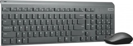Lenovo סט מקלדת ועכבר אלחוטיים Lenovo Wireless Combo - צבע אפור