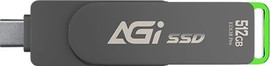 Generic כונן SSD חיצוני AGI ED138 Pro 512GB USB-A/USB-C