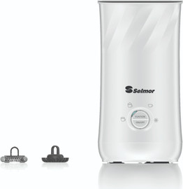 Selmor מקציף חלב לבן Selmor עם 4 תוכניות הפעלה SE-501