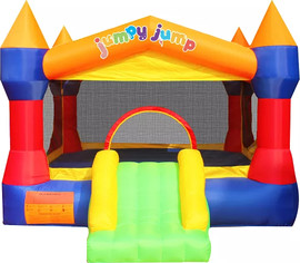 Jumpy Jump מתקן קפיצה מתנפח פרימיום עם גג נשלף  – דגם D3637 | מתקן קפיצה + מגלשה| Jumpy Jump