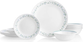 Corelle סט 18 צלחות Corelle ל 6 סועדים - עיקרית ,עוגה ומרק דגם Country cottage