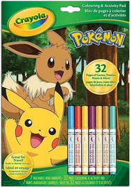 Crayola קריולה חוברת צביעה ויצירה פוקימון - Crayola
