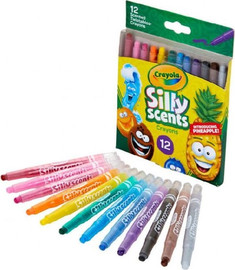Crayola סט 12 צבעי פסטל ריחניים טוויסטבלס ללא צורך בחידוד