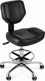 DSI Cosmetics כיסא אורתופדי מרובע עם חישוק רגליים Professional chair