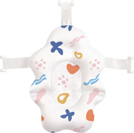 BABY Queenix צף-קל לבבות- כרית אמבטיה לתינוק עם רצועות אבטחה