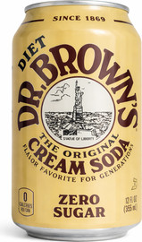 קוקה קולה Dr.Brown cream soda דר בראון קרם סודה זירו משקה מוגז