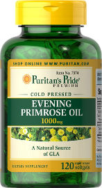 Puritan's Pride שמן נר הלילה 1000 מ"ג