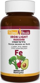 Roma health ברזל קל מקסורב 60 כמוסות