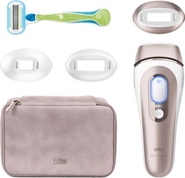 BRAUN מסיר שיער בטכנולוגיית IPL כולל 3 ראשים סכין גילוח ומארז מהודר Braun בראון Skin i-expert PL7253