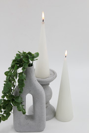 Decorado נר CONE לבן