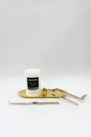 Decorado סט candle care זהב