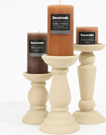 Decorado פמוט BOL בטון סהרה 24 ס''מ