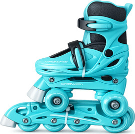 Grow רולר בליידס משולב גלגליות 2ב1 מידה 30-33 דגם Combo Skates2in1 Inline&Quad Small צבע מנטה