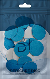 DSI Exclusive מ"מ Ø 25 מדבקות שיוף לרגליים, לדיסק גסות שונה 50 יח׳ Disposable files
