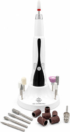 DSI Cosmetics משייף ציפורניים מקצועי נייד נטען, למניקור, פדיקור, עיצוב ציפורניים, הסרת לק ג׳ל, הסרת עור עודף, מנוע שיוף, מכונת שיוף, משייף ציפורנים, 11 ראשי שיוף, לקוסמטיקאיות וסלוני יופי  Professional sanding device