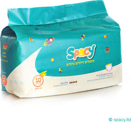 Spacy חיתולים ספייסי מידה 10