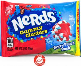 נסטלה Nerds Gummy Clusters berry punch נרדס סוכריות דבוקות בטעם פונץ פירות יער