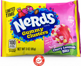 נסטלה Nerds Gummy Clusters berry punch   נרדס סוכריות דבוקות בטעם לימון דובדבן