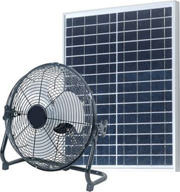 Solarlight מאוורר חוץ איכותי - מאוורר סולארי מקצועי 30 W ״12 נטען וכולל טעינה יוצאת