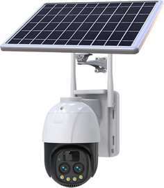 Solarlight מצלמת אבטחה סולארית סלולרית 4K - זום X10, עדשה כפולה ואיכות 8MP