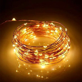 Solarlight שרשרת נורות גרילנדה סולארית 100 לדים צבע לבן חם | סולאר לייט