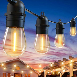 Solarlight שרשרת נורות גרילנדה סולארית 15 נורות להט עם שלט אלחוטי כולל חיבור USB