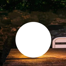 Solarlight תאורת חוץ סולארית - כדור סולארי 20 ס"מ עמיד במים עם שלט אלחוטי + חיבור USB
