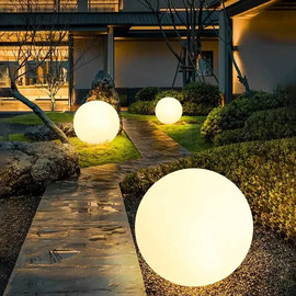 Solarlight תאורת חוץ - כדור סולארי 30 ס"מ עמיד במים עם שלט אלחוטי + חיבור USB