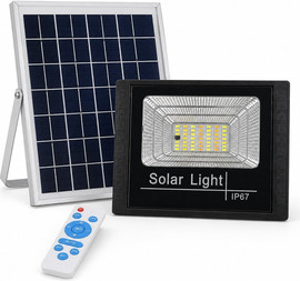 Solarlight תאורה סולארית - פרוז'קטור סולארי 25W CCT עם שלט - 3 גווני הארה
